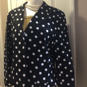 Polka dot blazer